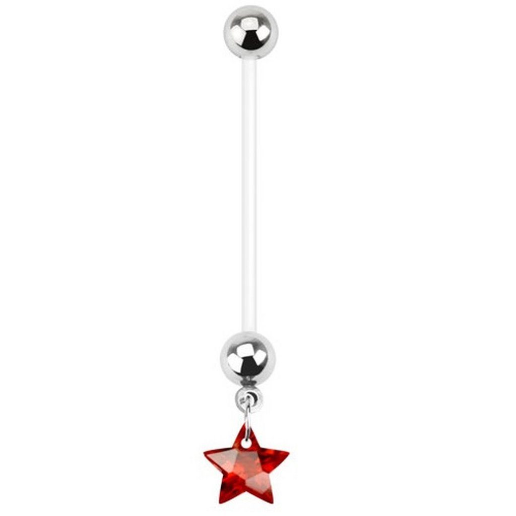 TAFFSTYLE Bauchnabelpiercing Bioflex